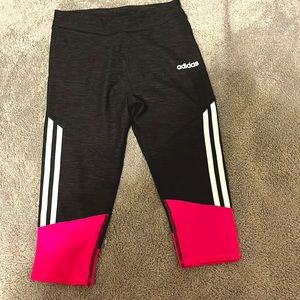 Girls size 10/12 adidas capri leggings new!